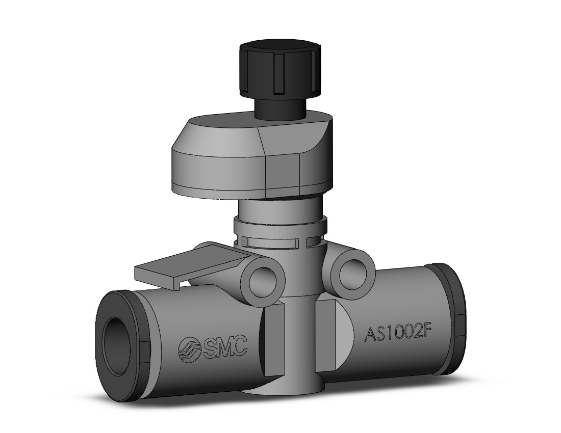 SMC AS1002FSG-06 flow control, FLOW CONTROL W/FITTING