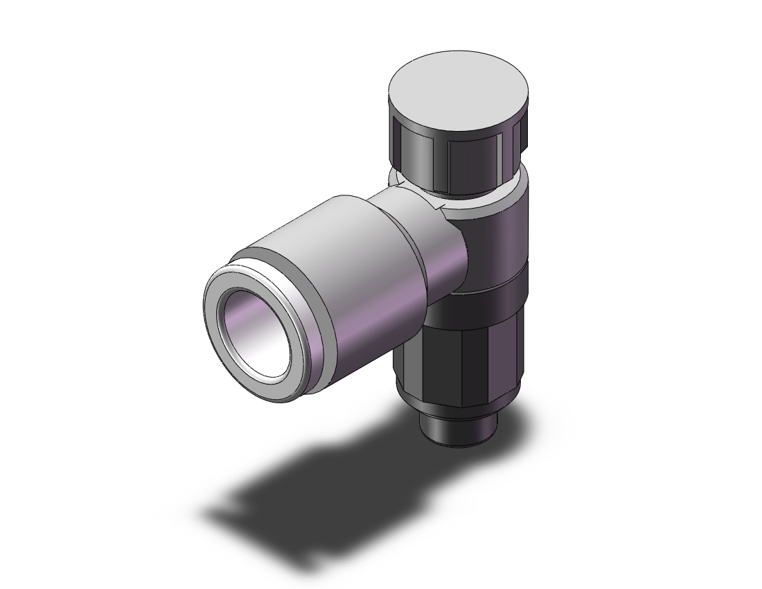 SMC AS1201F-M5E-06A speed control w/fitting, FLOW CONTROL W/FITTING***