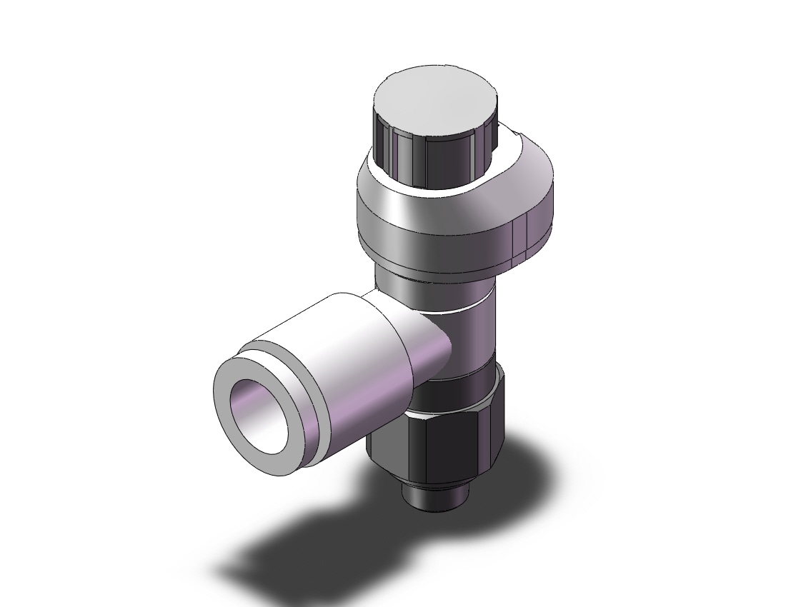 SMC AS1201FS1-M5E-06 speed control w/fitting, FLOW CONTROL W/FITTING***