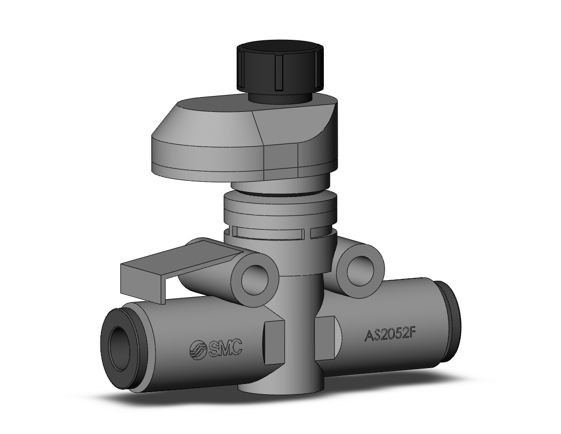 SMC AS2052FS-06 flow control, FLOW CONTROL W/FITTING