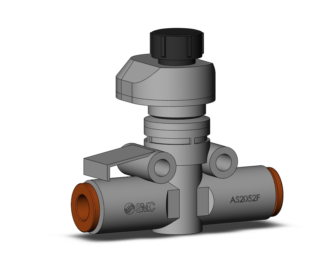 SMC AS2052FS2-07 flow control, FLOW CONTROL W/FITTING