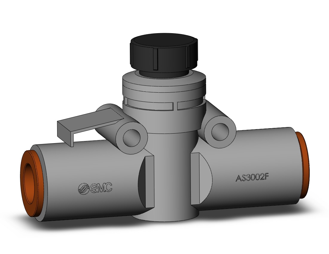 SMC AS3002F-11A speed control, inline, FLOW CONTROL W/FITTING