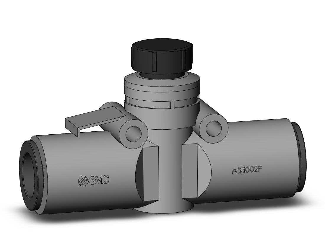 SMC AS3002F-12A speed control, inline, FLOW CONTROL W/FITTING