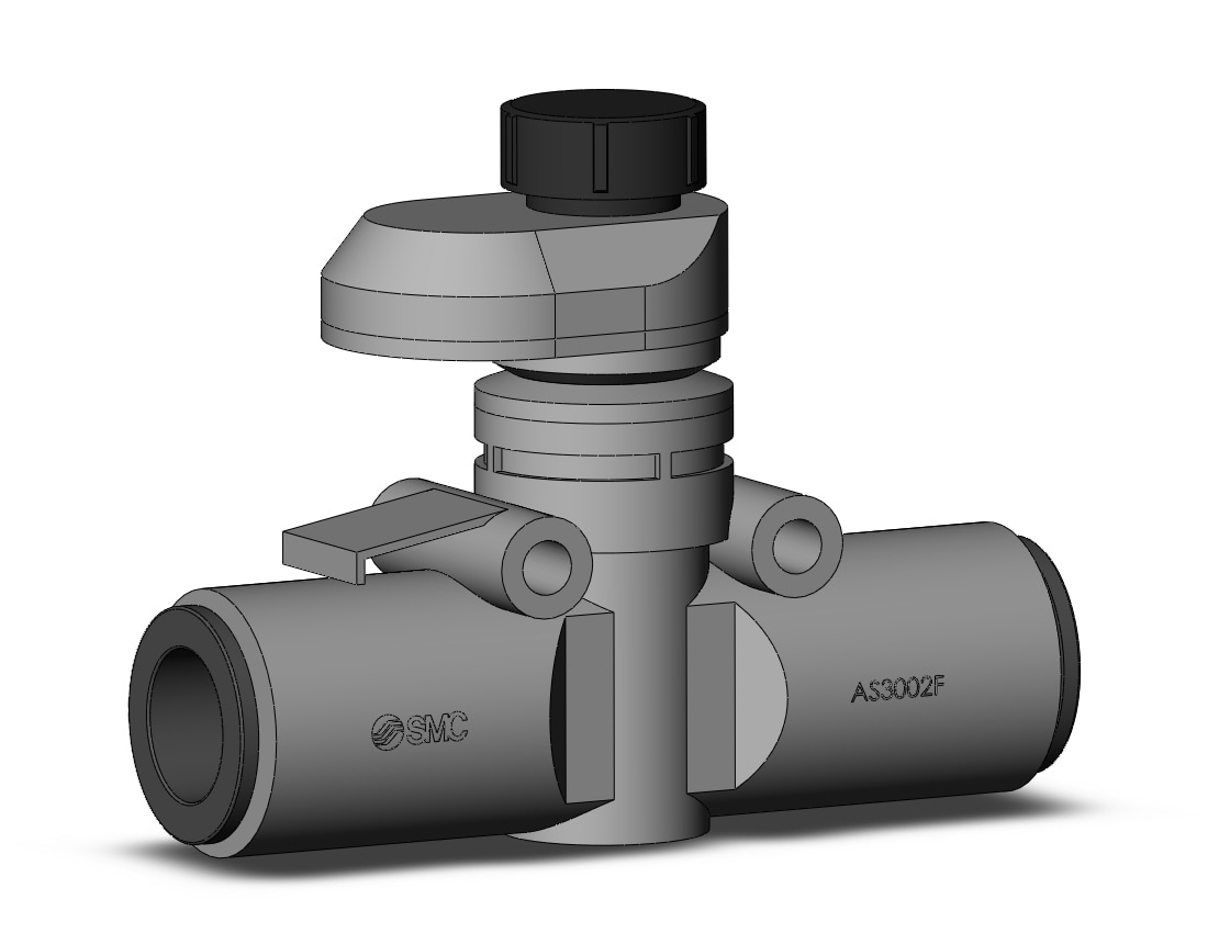 SMC AS3002FS-12 flow control,inline w/fitting, FLOW CONTROL W/FITTING