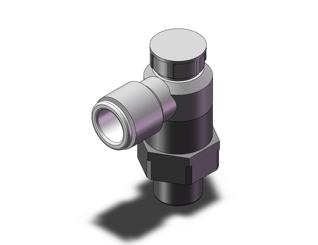 SMC AS3201F-02-10A flow control w/fitting, FLOW CONTROL W/FITTING***