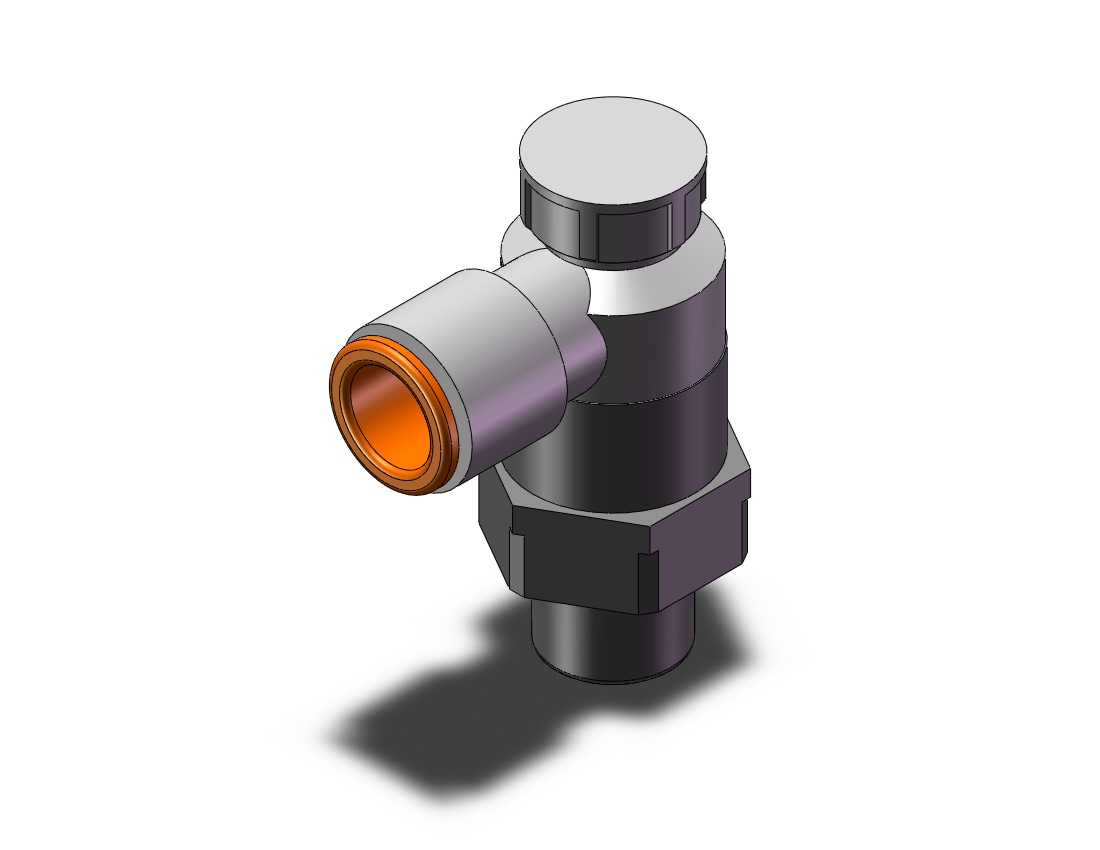 SMC AS3201F-02-11SA flow control w/fitting, FLOW CONTROL W/FITTING***