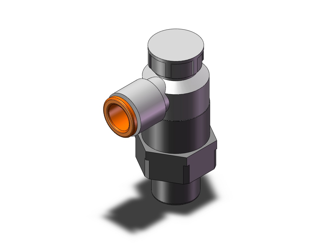 SMC AS3201F-N02-09SA flow control w/fitting, FLOW CONTROL W/FITTING***