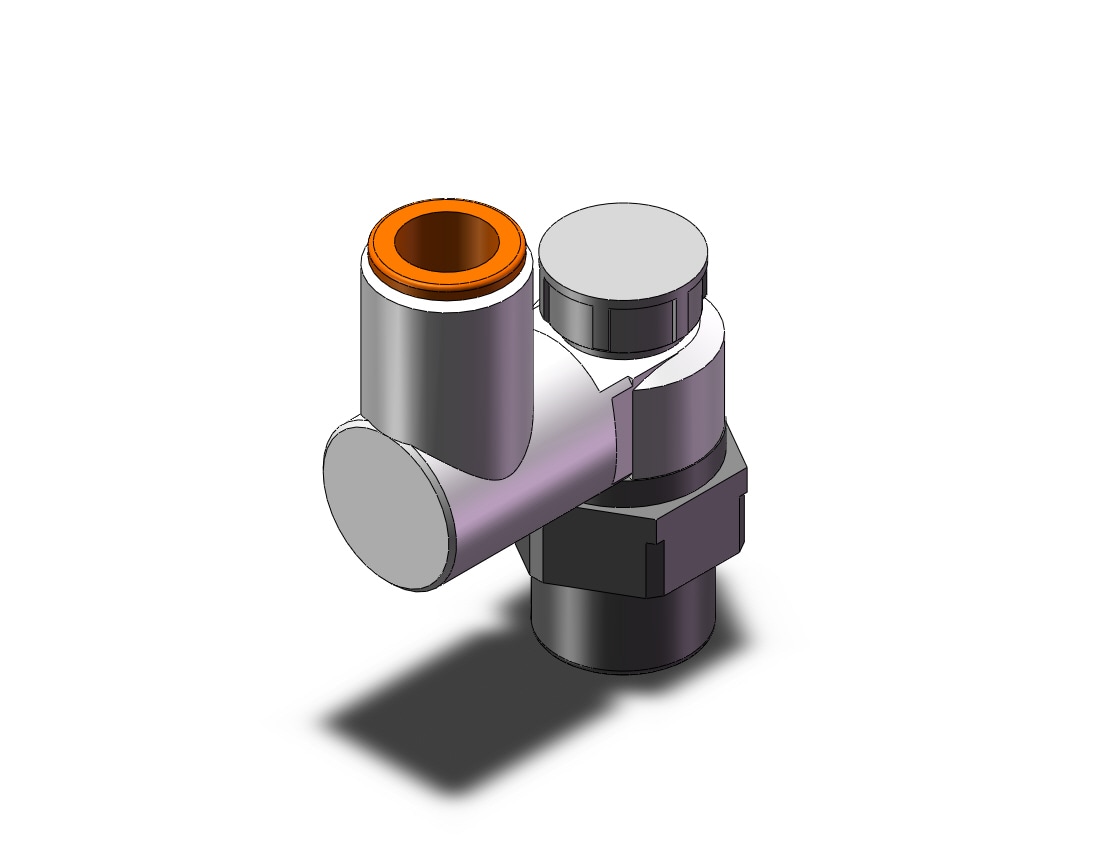 SMC AS3301F-03-11SA speed control w/fitting, FLOW CONTROL W/FITTING