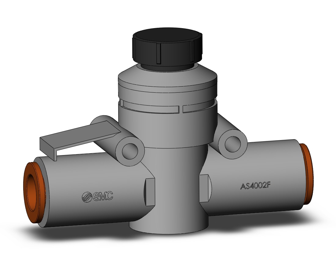 SMC AS4002F-11A speed control, inline, FLOW CONTROL W/FITTING