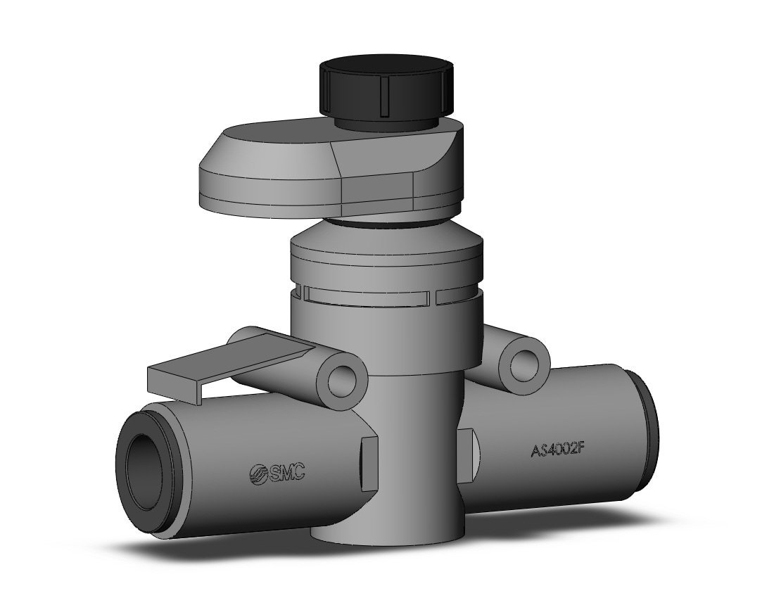 SMC AS4002FS-10 flow control, FLOW CONTROL W/FITTING