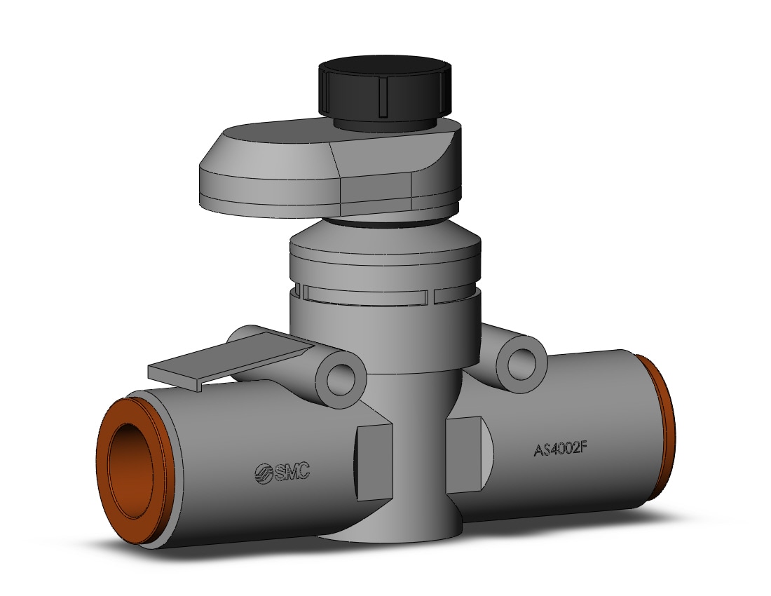 SMC AS4002FS-13 flow control, FLOW CONTROL W/FITTING