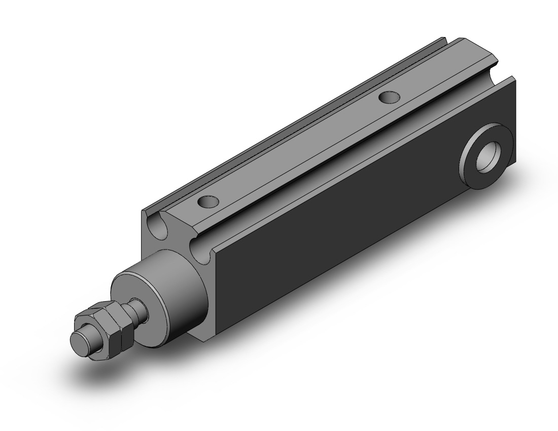 SMC CDJP2D10-25D cyl, pin, dbl act, CJP/CJP2 ROUND BODY CYLINDER***