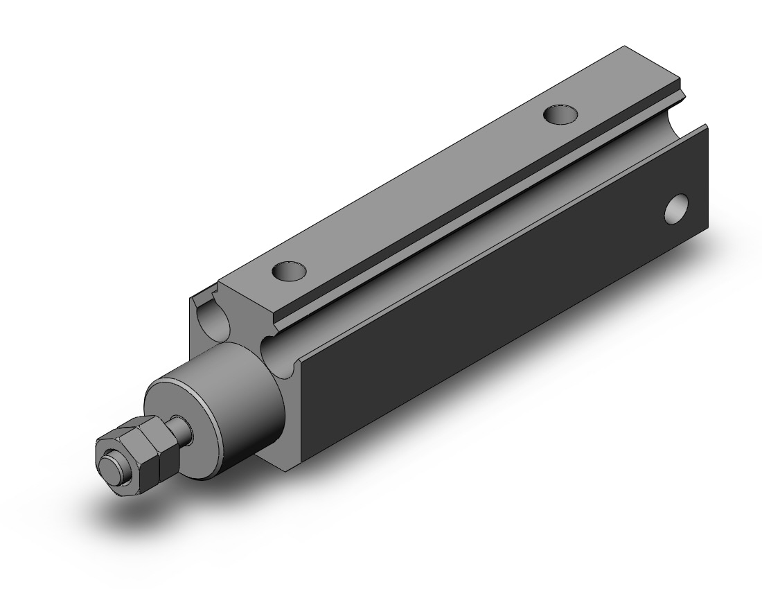 SMC CDJP2D6-25D cyl, pin, dbl act, CJP/CJP2 ROUND BODY CYLINDER***