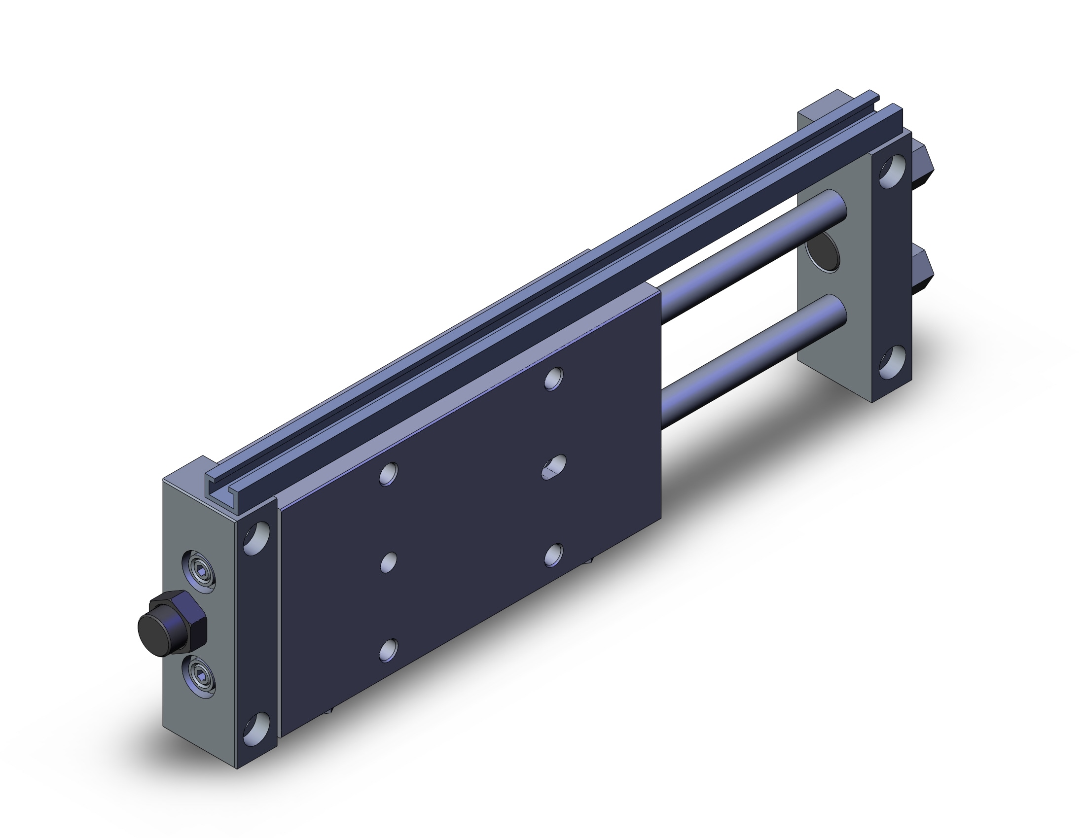 SMC CDPXWM10-50 cyl, slide bearing endplate mt, CXW GUIDED CYLINDER