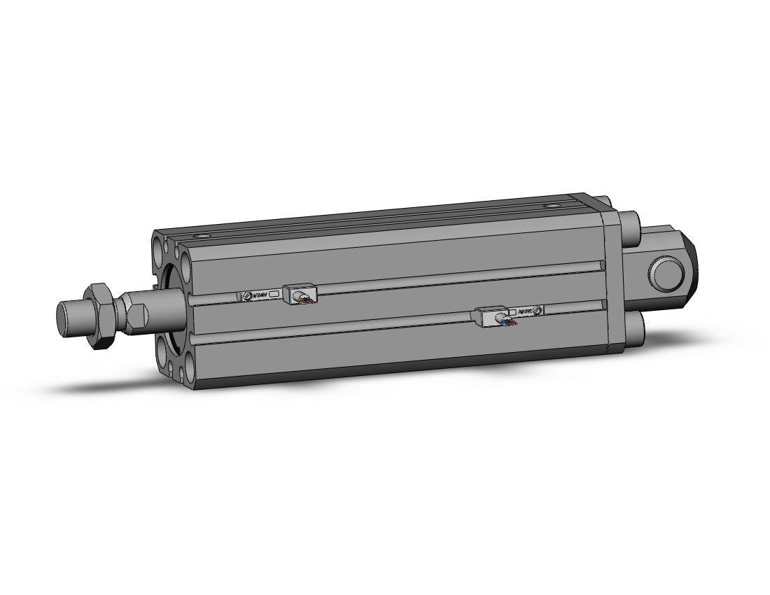 SMC CDQSD25-75DCM-M9NVL cyl, compact, dbl act long stk, CQS COMPACT CYLINDER