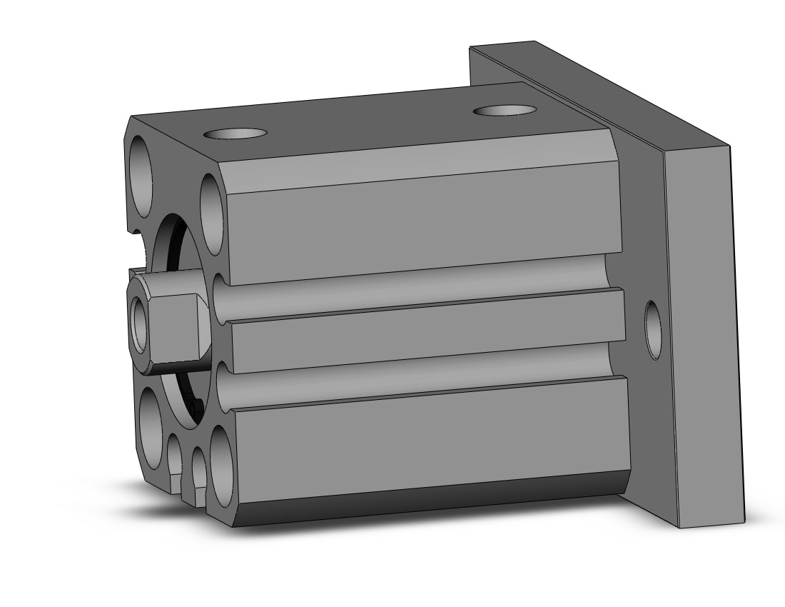 SMC CDQSG16-10D cyl, compact, dbl act, auto-sw, CQS COMPACT CYLINDER