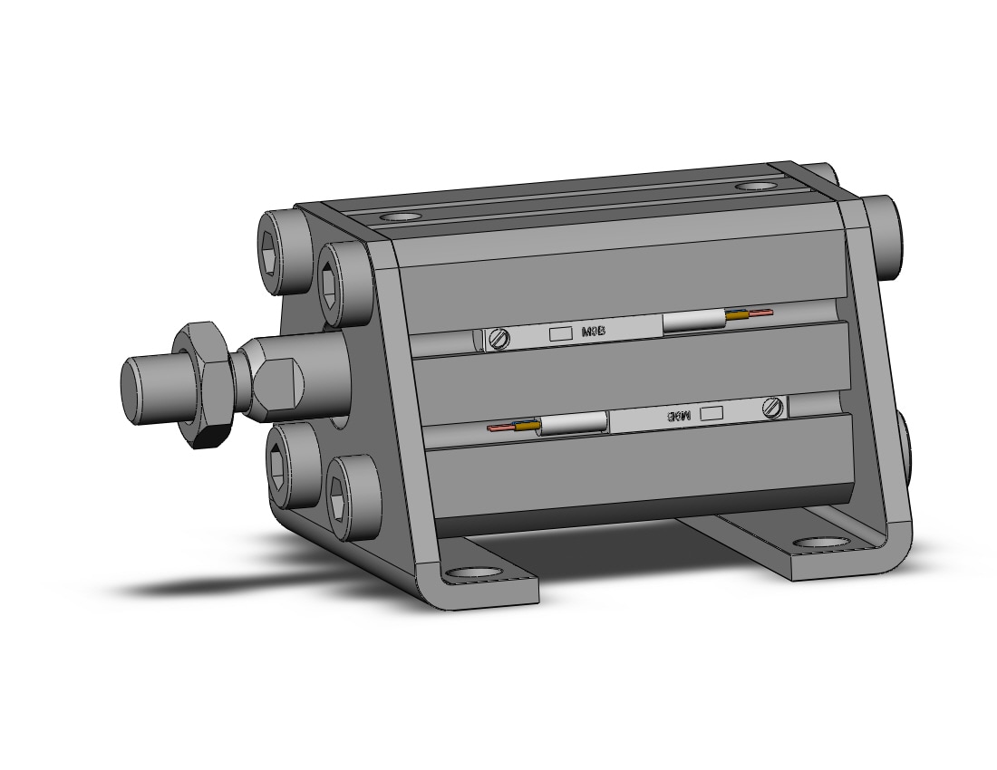 SMC CDQSL20-25DM-M9B 20mm cqs dbl-act auto-sw, CQS COMPACT CYLINDER