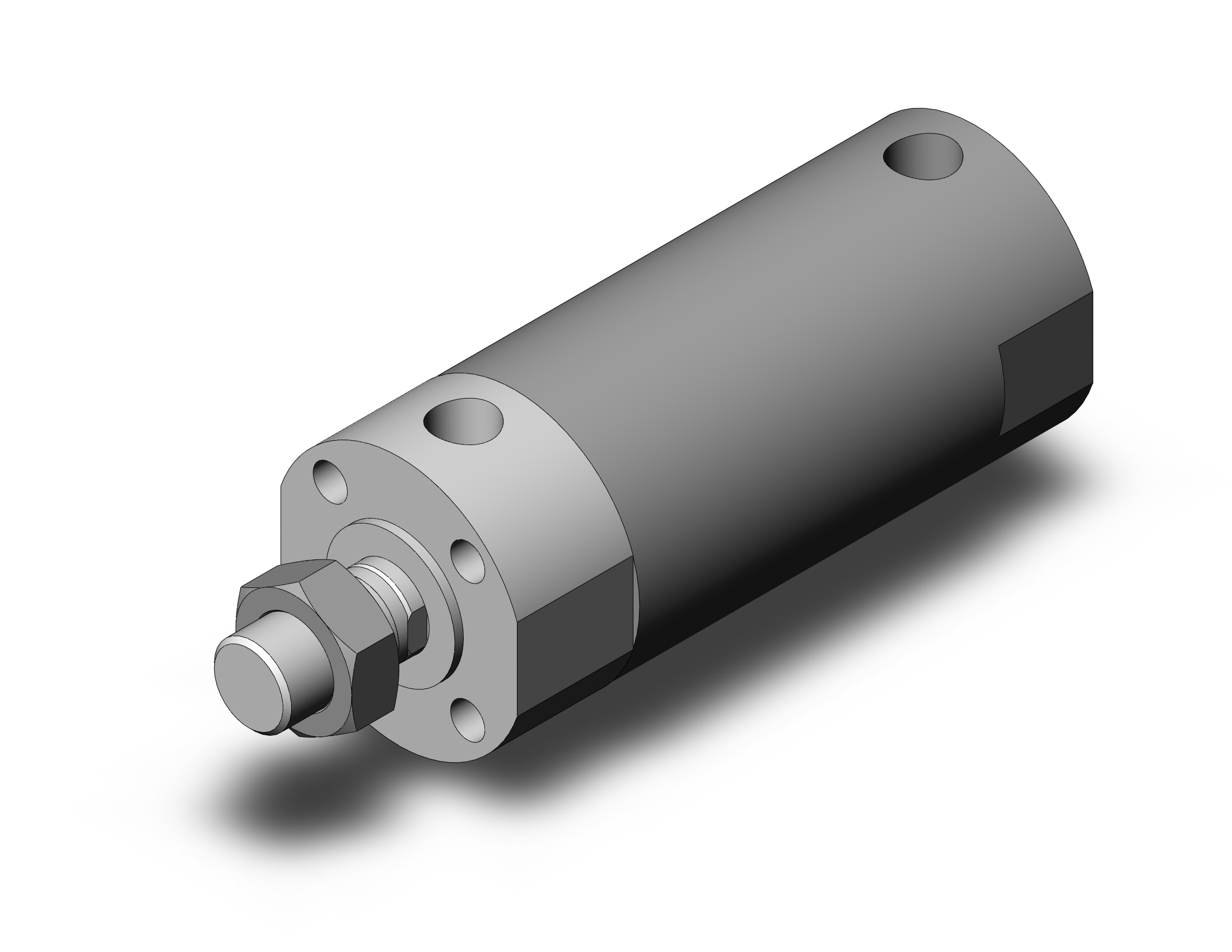 Smc Cdg3bn50-50 Cylinder, Cg Cg3 Round Body Cylinder