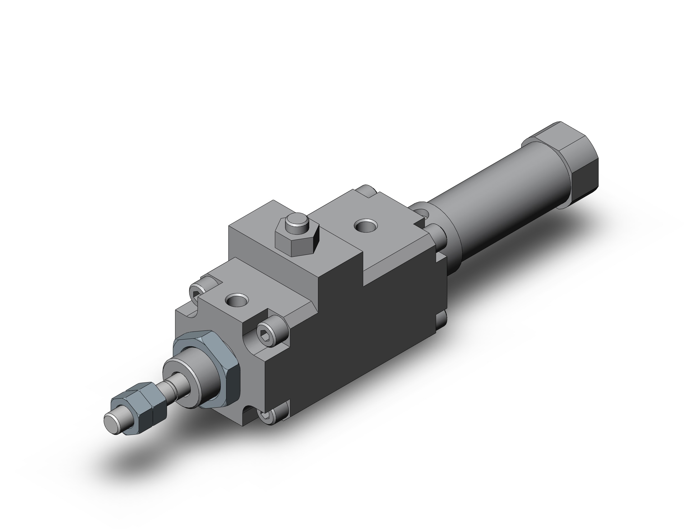 SMC CLJ2B16-15R-D Cyl, Rnd Body, Fine Lock, CJ2 ROUND BODY CYLINDER