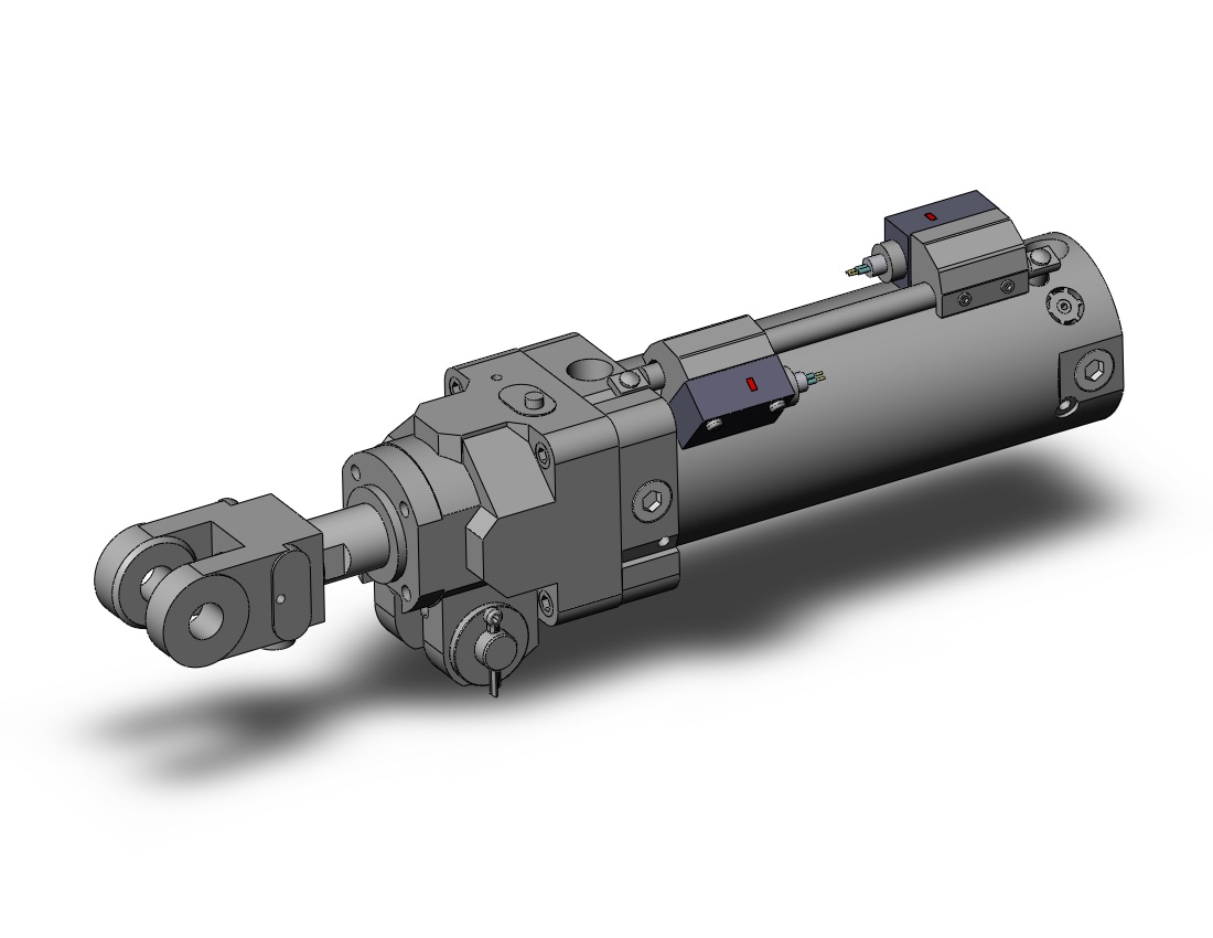 SMC CLK2PA50TN-100Y-B-P74SE cyl, clamp w/lck,a/s mtg rod, CLK CLAMP CYLINDER W/LOCK