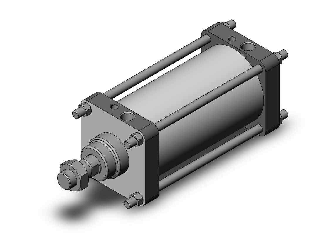 SMC CS2YB125-200 cyl, air, non lube, CS2Y SMOOTH CYLINDER