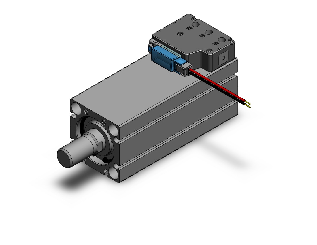 SMC CVQB32-75M-5MUB compact cyl w/valve, CVQ COMPACT CYLINDER W/VALVE