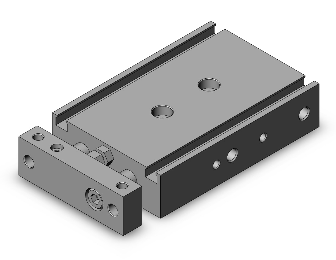 SMC CXSL15-25 cyl, dual rod, CXS GUIDED CYLINDER-CXSL15-25