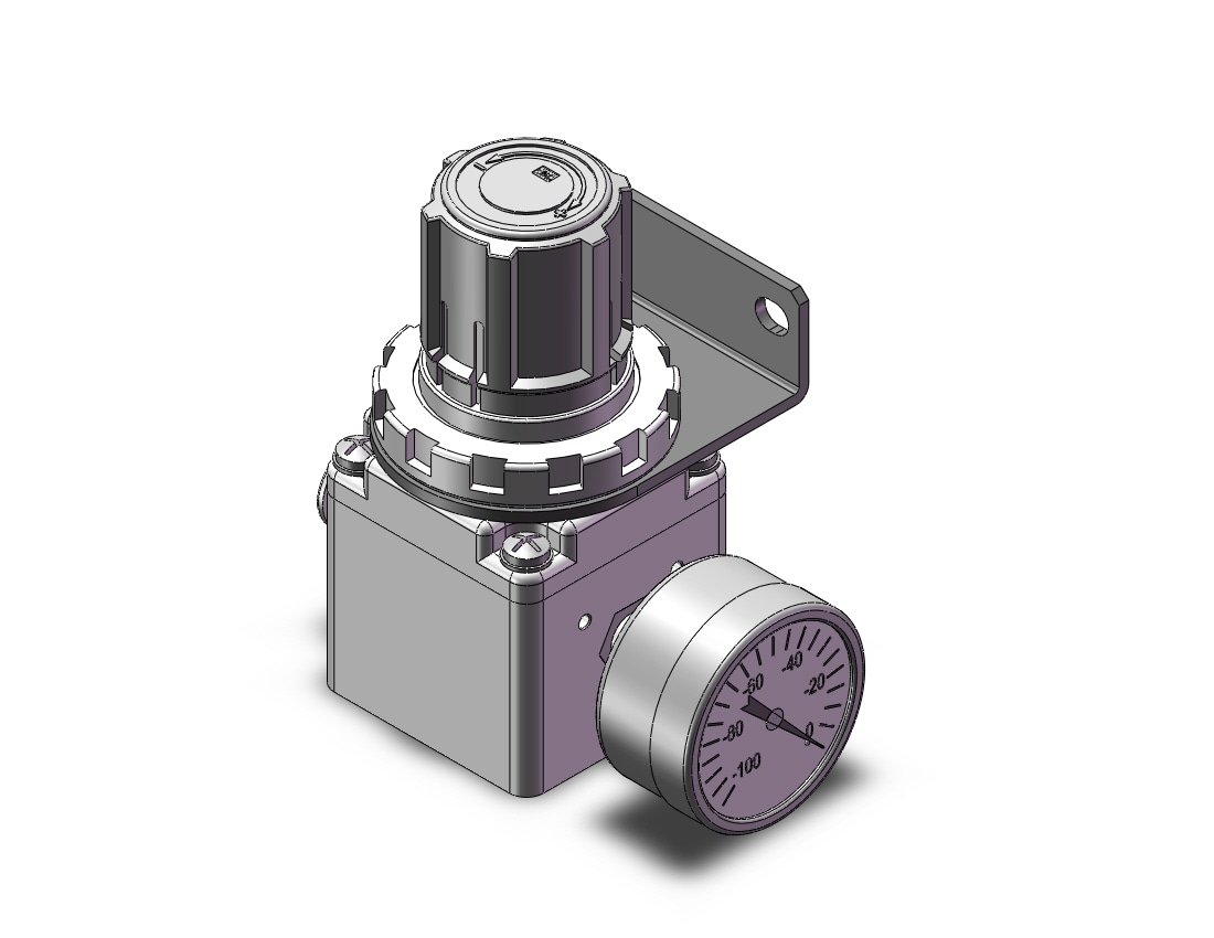 SMC IRV20A-C10BG vacuum regulator, single side, IRV VACUUM REGULATOR