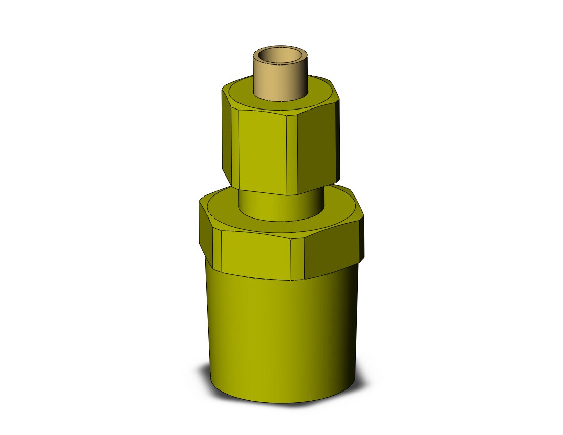 SMC KFH04B-02S fitting, male connector brass, KF INSERT FITTINGS