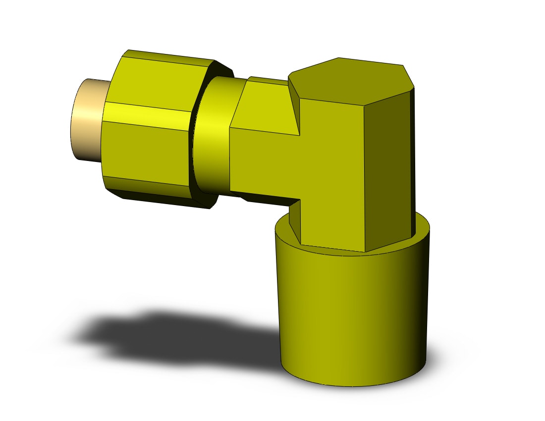 SMC KFL06B-02S fitting, male elbow, KF INSERT FITTINGS (sold in packages of 10; price is per piece)