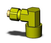 SMC KFL06B-03S fitting, male elbow, KF INSERT FITTINGS (sold in packages of 10; price is per piece)