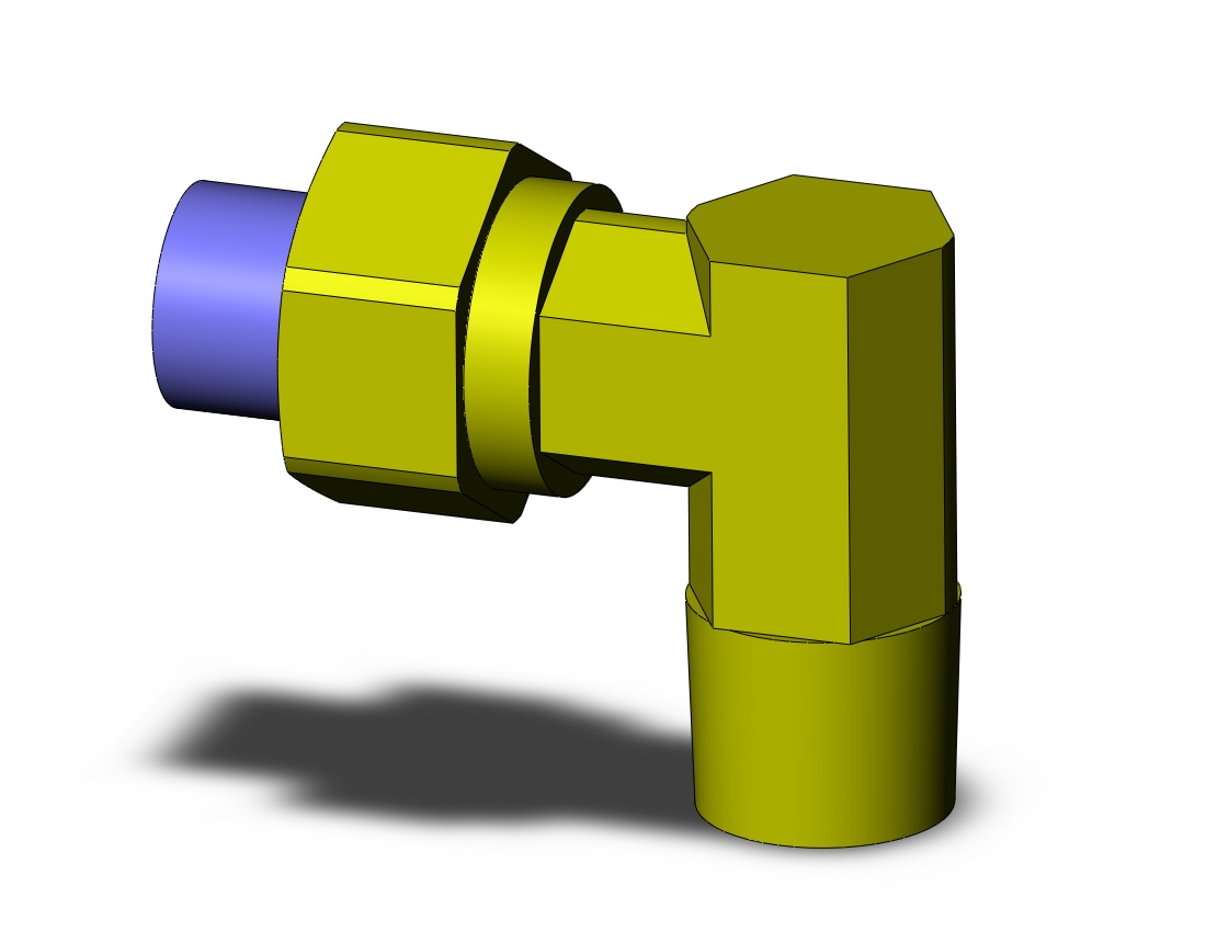 SMC KFL10U-02S fitting, male elbow, KF INSERT FITTINGS