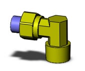 SMC KFL10U-03S fitting, male elbow, KF INSERT FITTINGS