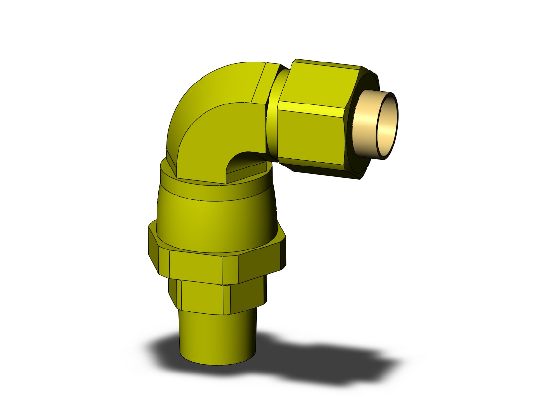 SMC KFV08B-01S fitting, swivel elbow, KF INSERT FITTINGS