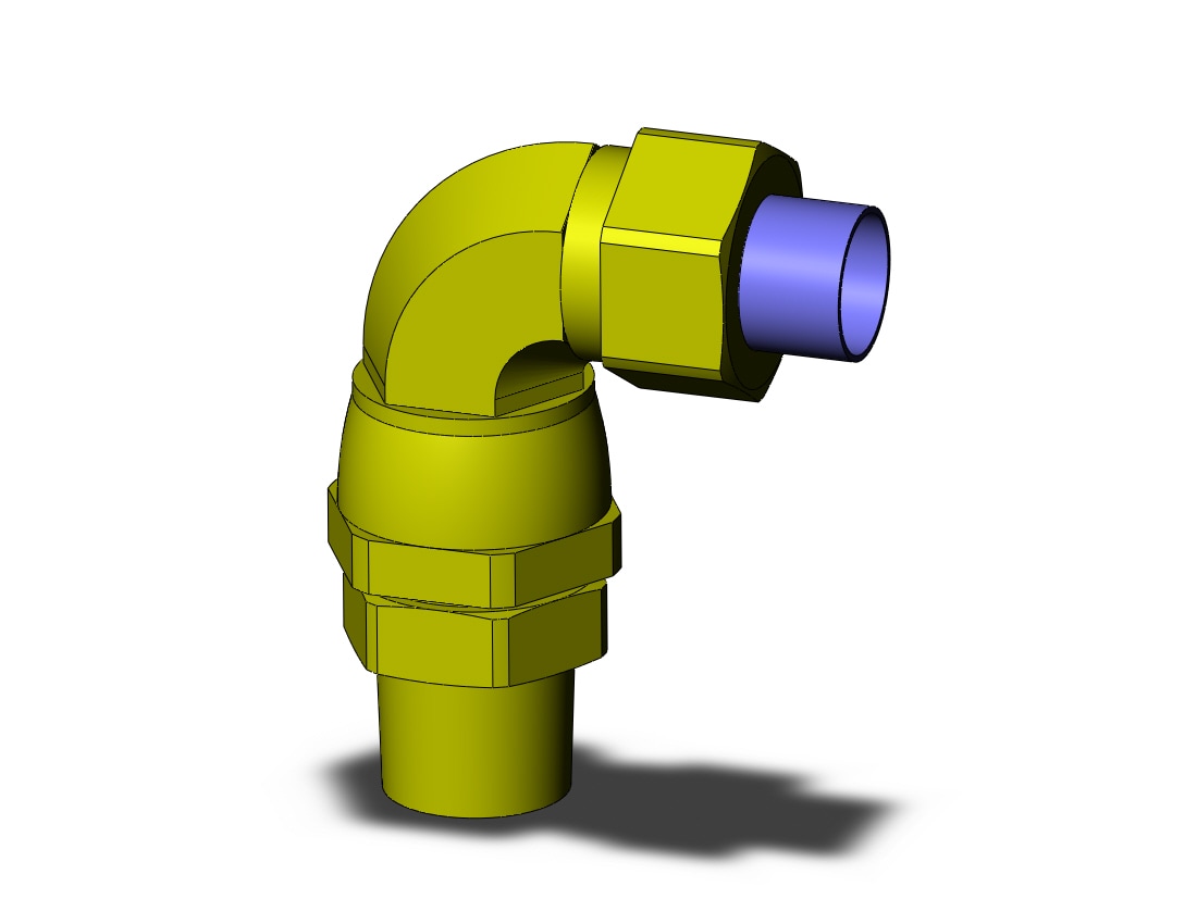 SMC KFV10N-02S fitting, swivel elbow, KF INSERT FITTINGS