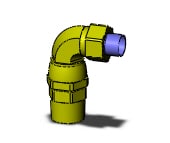 SMC KFV10U-03S fitting, swivel elbow, KF INSERT FITTINGS