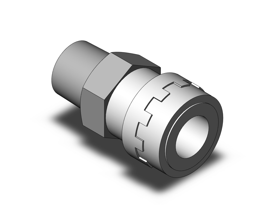 SMC KK130L-N03MS coupler, male thrd type socket, KK13 S COUPLERS