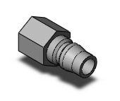 SMC KK130P-N02F s coupler, female thread, KK13 S COUPLERS (sold in packages of 5; price is per piece)