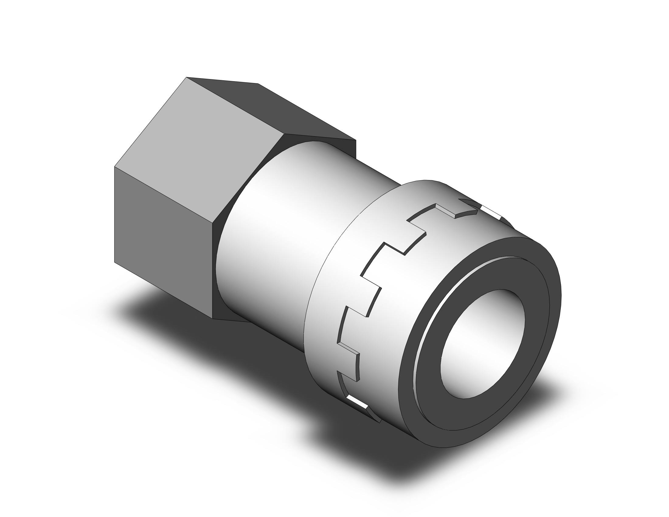 SMC KK130S-02F s coupler, female thread, KK13 S COUPLERS (sold in packages of 5; price is per piece)