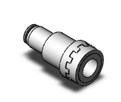 SMC KK130S-08H s coupler, one touch fitting, KK13 S COUPLERS (sold in packages of 5; price is per piece)