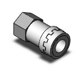 SMC KK130S-N03F s coupler, female thread, KK13 S COUPLERS (sold in packages of 5; price is per piece)