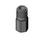 SMC KKA3S-03F-1 s coupler, stainless steel, KKA S COUPLERS