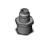 SMC KKA6P-06M-1 s coupler, stainless steel, KKA S COUPLERS