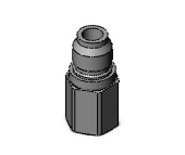 SMC KKA7P-06F s coupler, stainless steel, KKA S COUPLERS