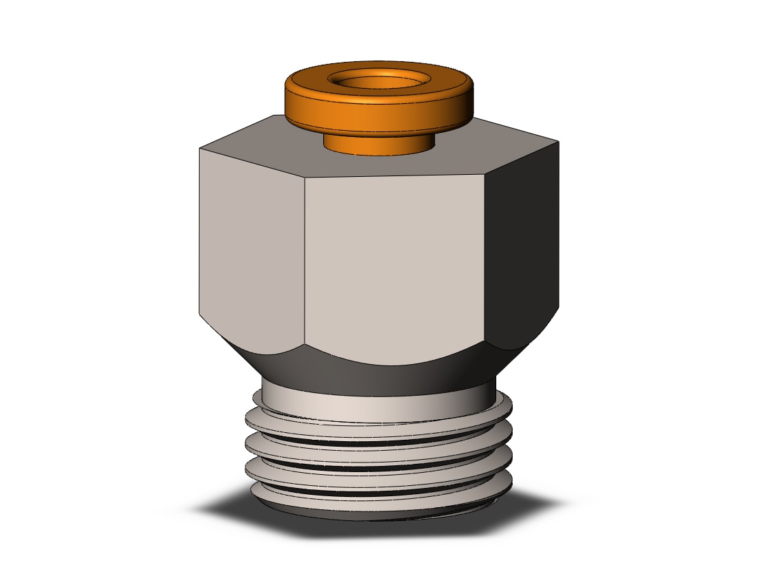 SMC KQ2H01-U01N fitting, male connector, KQ2(UNI) ONE TOUCH UNIFIT (sold in packages of 10; price is per piece)