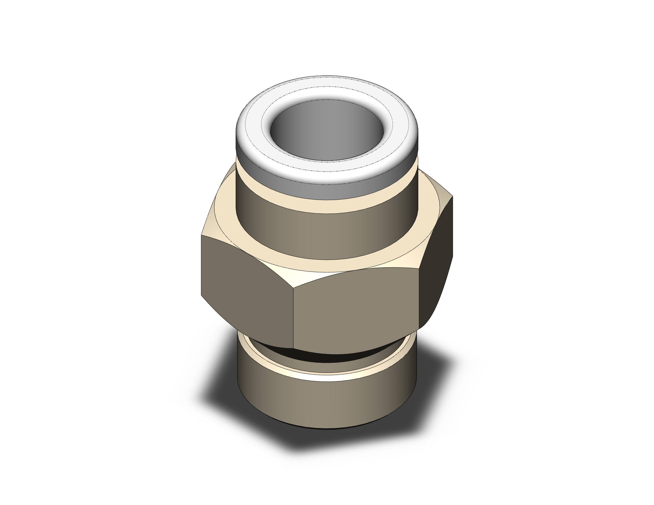 SMC KQ2H06-U01N fitting, male connector, KQ2(UNI) ONE TOUCH UNIFIT (sold in packages of 10; price is per piece)