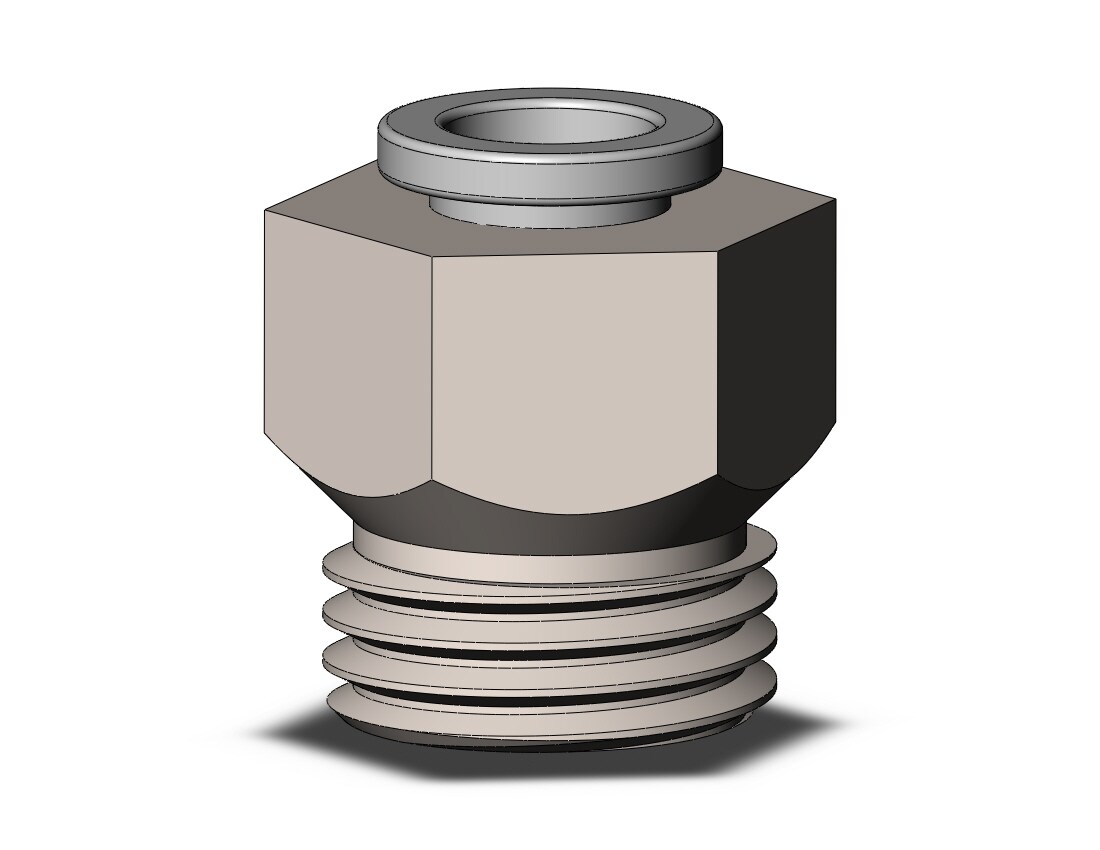 SMC KQ2H06-U02N fitting, male connector, KQ2(UNI) ONE TOUCH UNIFIT (sold in packages of 10; price is per piece)