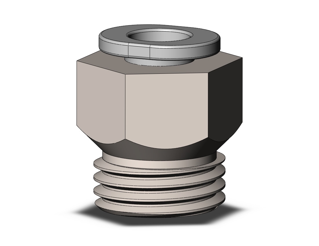 SMC KQ2H06-U02N1 fitting, male connector, KQ2(UNI) ONE TOUCH UNIFIT (sold in packages of 10; price is per piece)