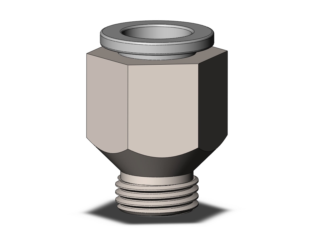 SMC KQ2H08-U01N fitting, unifit male connector, KQ2(UNI) ONE TOUCH UNIFIT (sold in packages of 10; price is per piece)