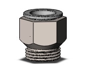 SMC KQ2H12-U03N fitting, male connector, KQ2(UNI) ONE TOUCH UNIFIT (sold in packages of 10; price is per piece)